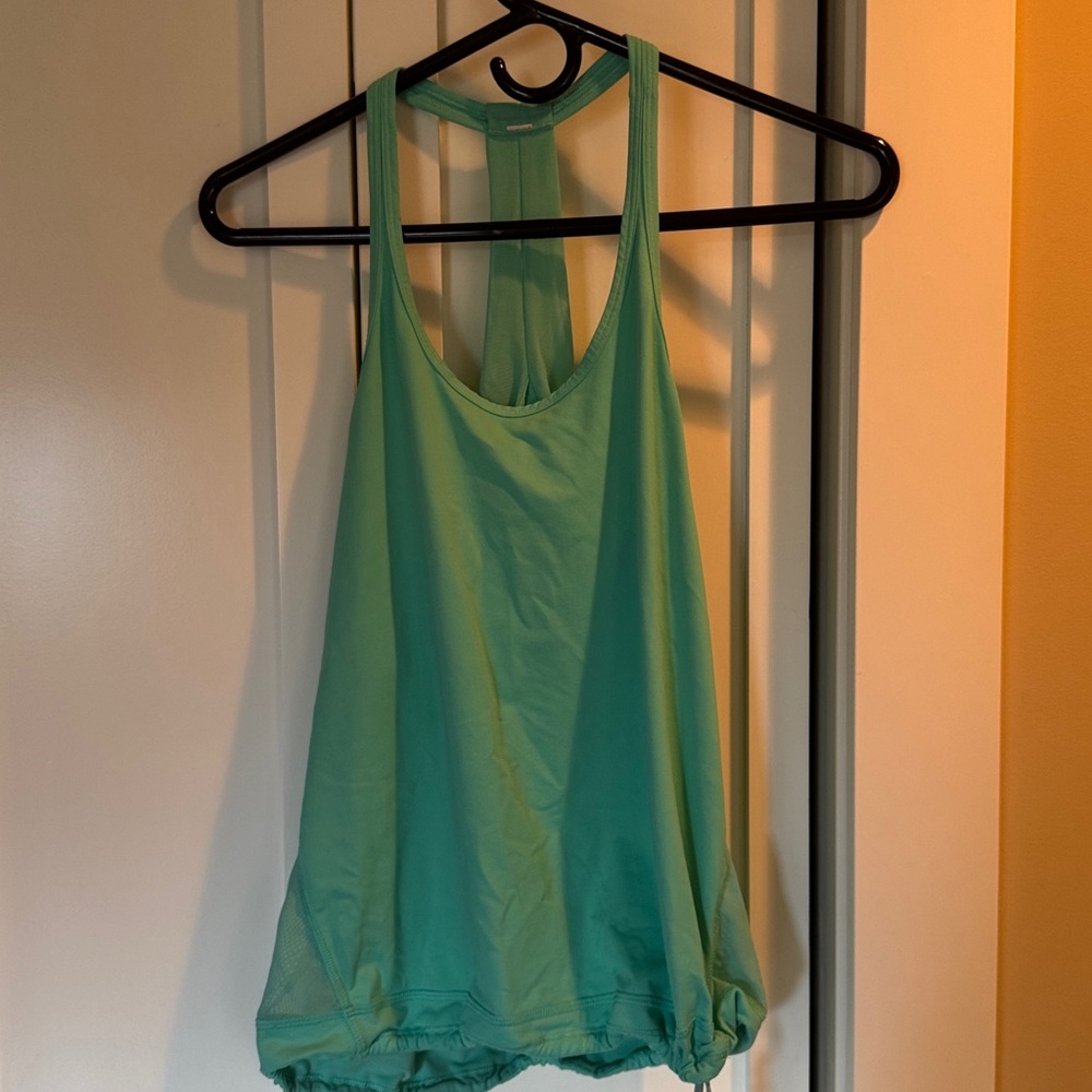 Lululemon Green Racerback Tank Top